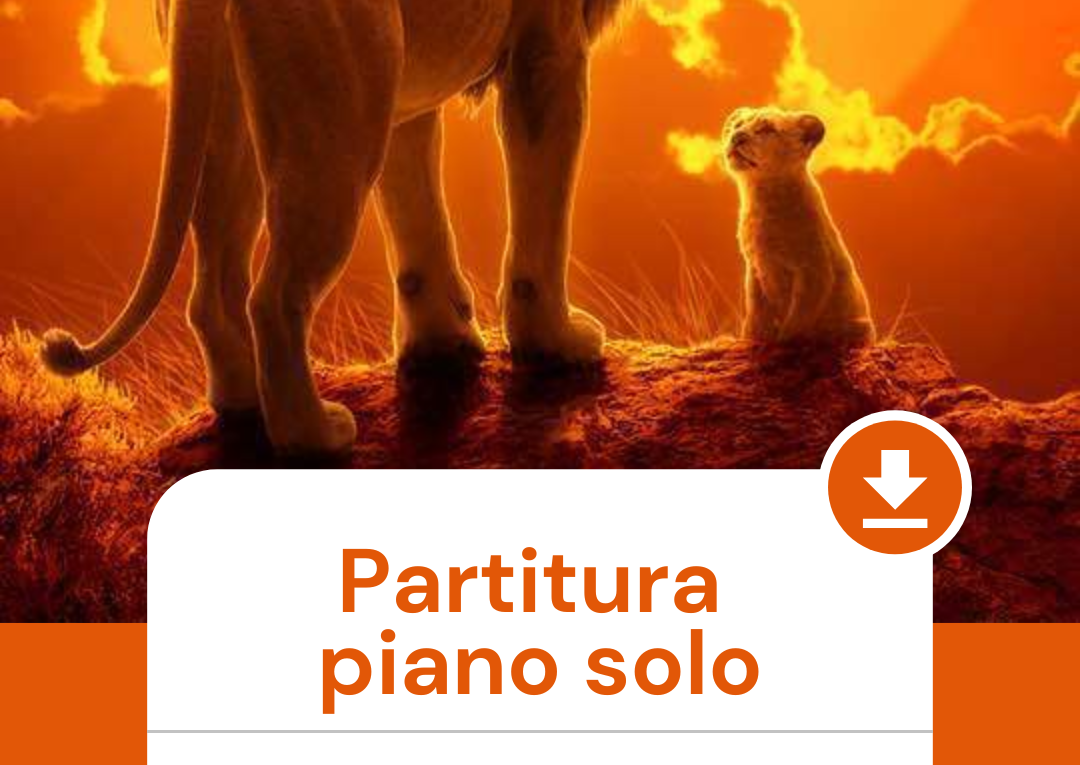 el rey león partituras piano
