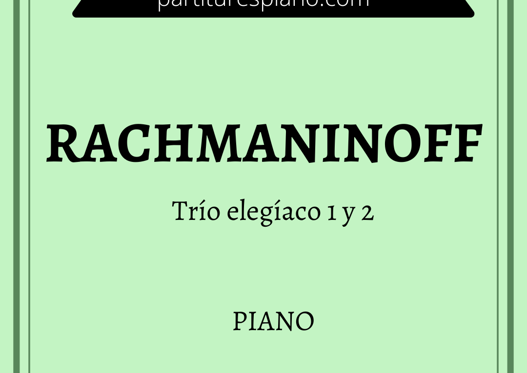 rachmaninoff trio elegiaque pdf