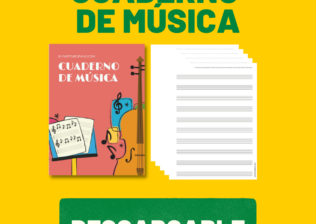 cuaderno de música descargable
