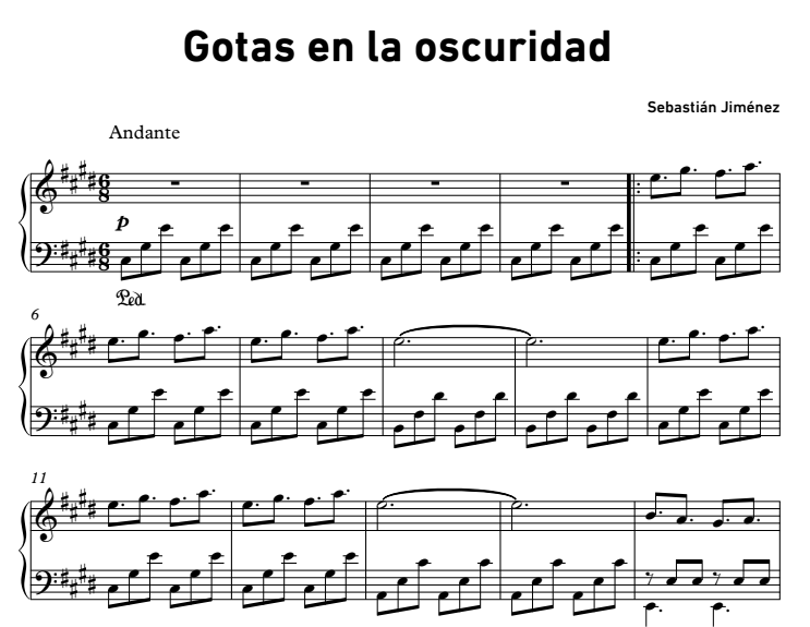 sebastian jimenez gotas en la oscuridad