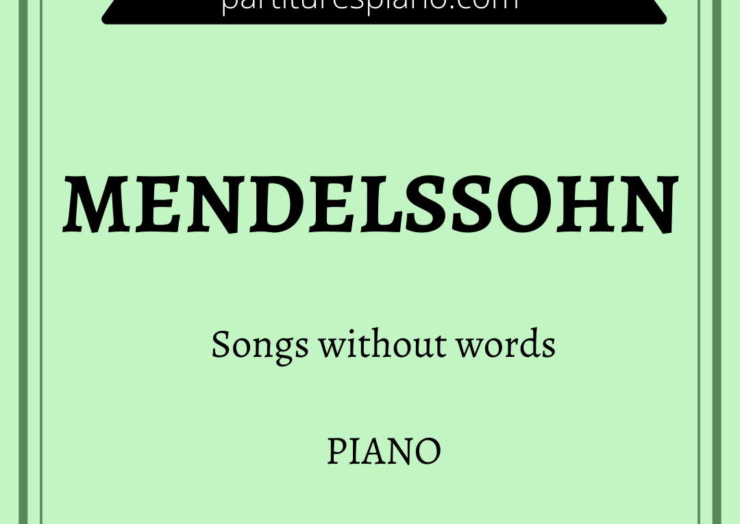 Mendelssohn songs without words pdf