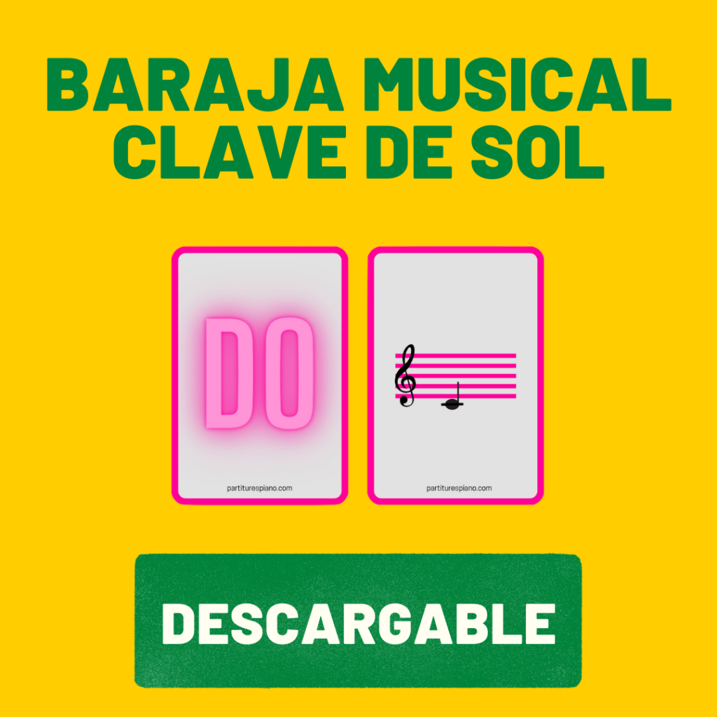 baraja musical clave de sol partiturespiano pdf