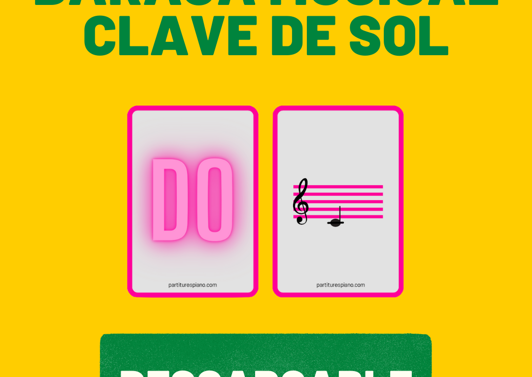 baraja musical clave de sol partiturespiano pdf