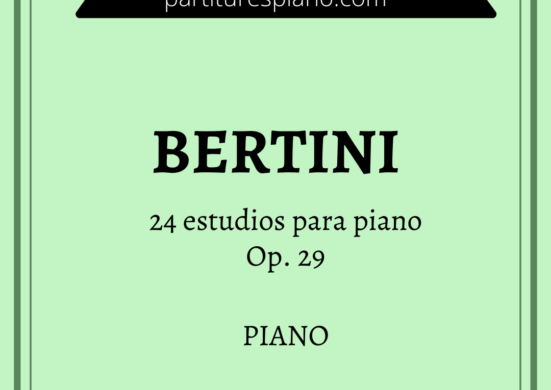bertini 24 estudios para piano op 29 pdf