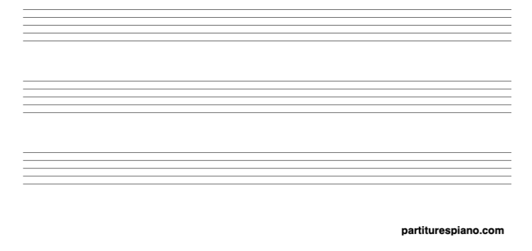 papel pautado música imprimible