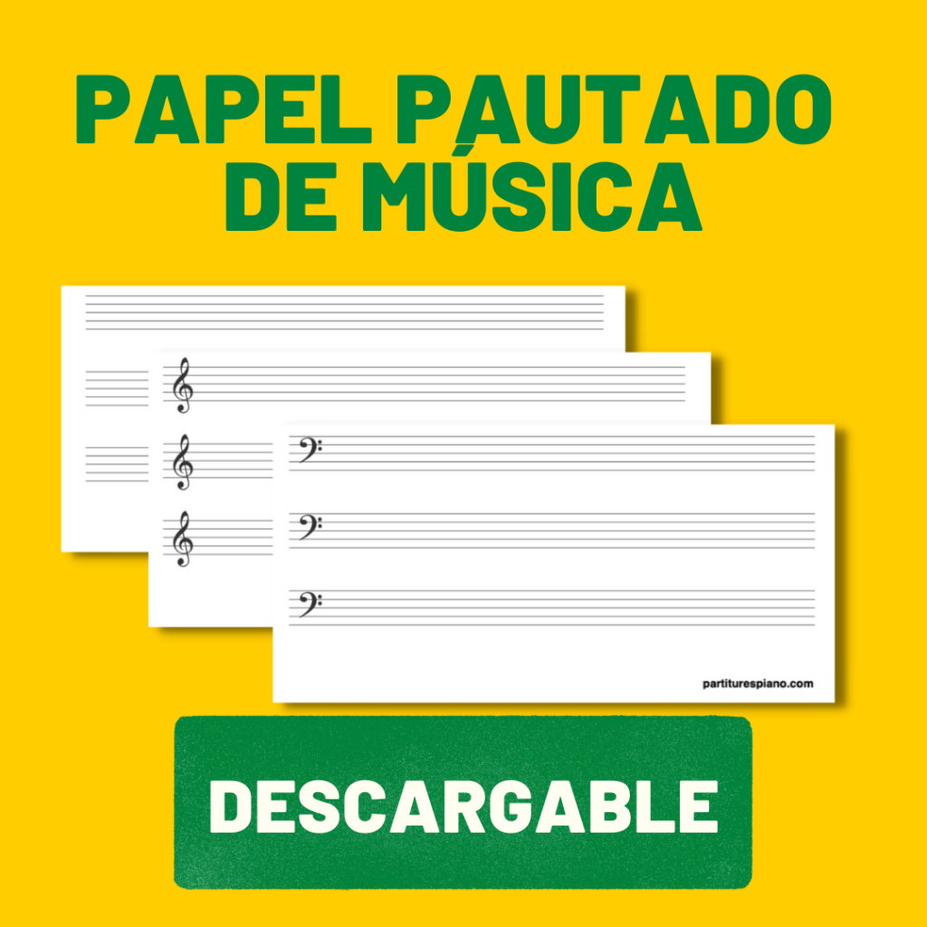 papel pautado música para imprimir