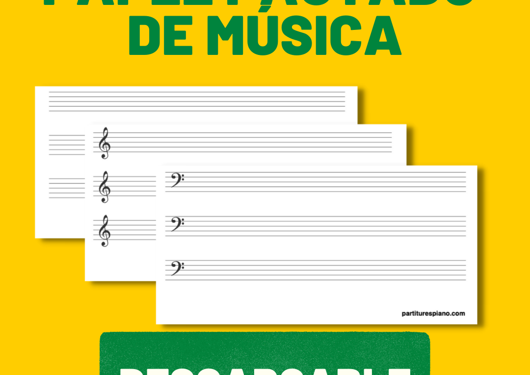 papel pautado música para imprimir
