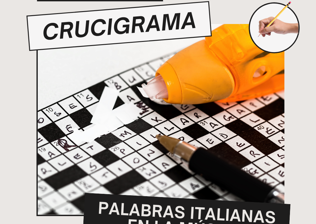 Crucigrama musical, términos italianos