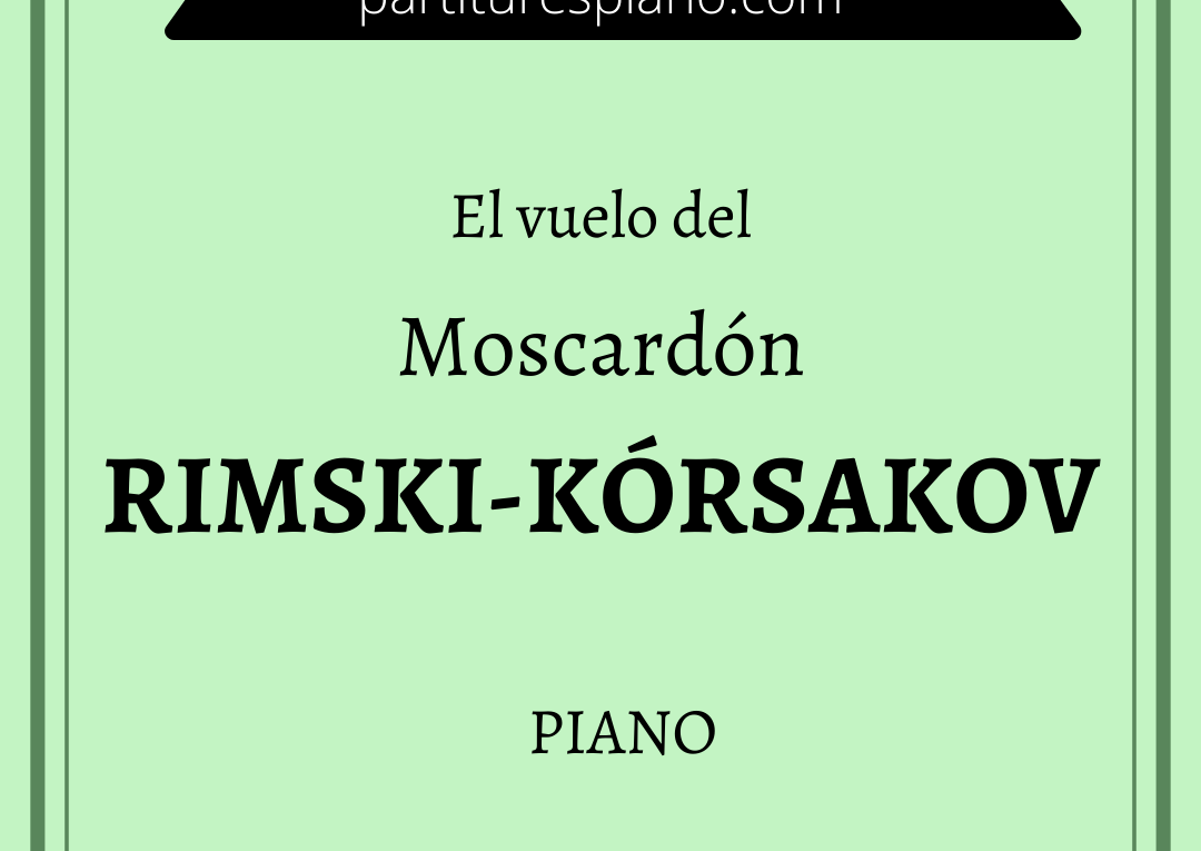 el vuelo del moscardón partitura piano pdf