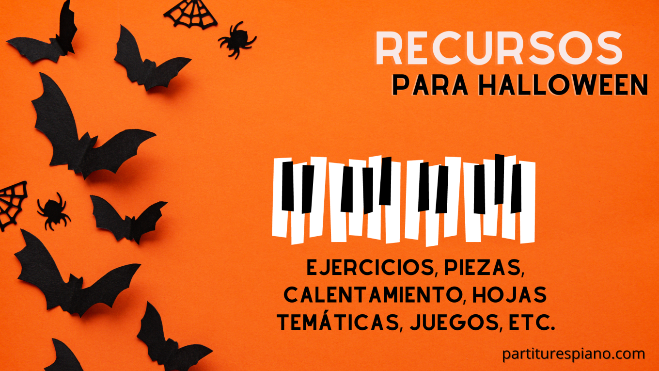 recursos piano halloween