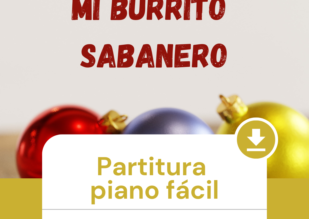 mi burrito sabanero partitura piano pdf