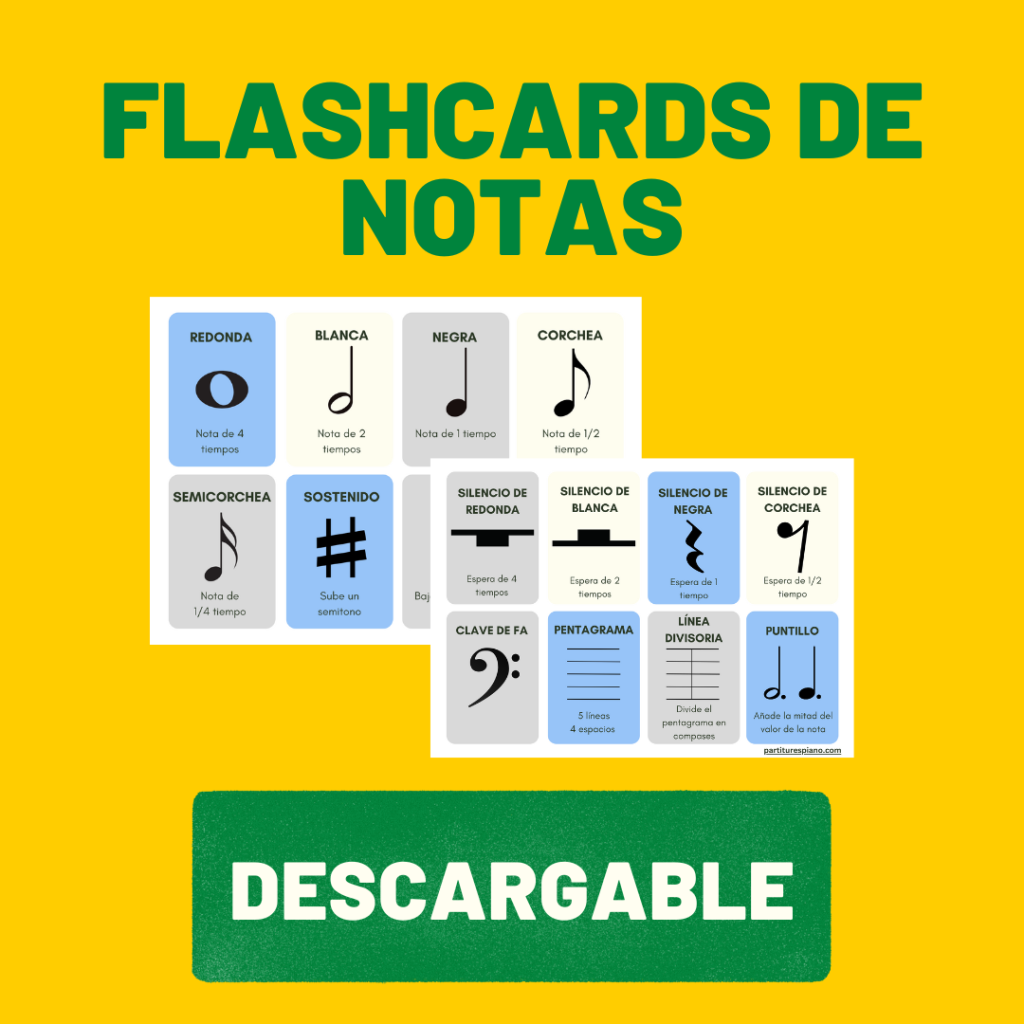 flashcards notas partiturespiano