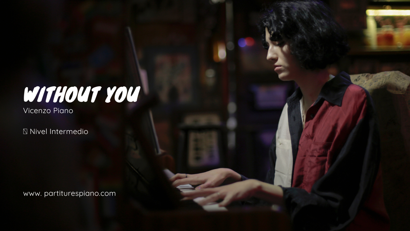 partitura without you vicenzo piano pdf