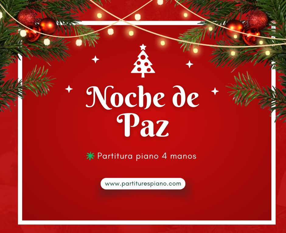 Noche de paz, piano 4 manos