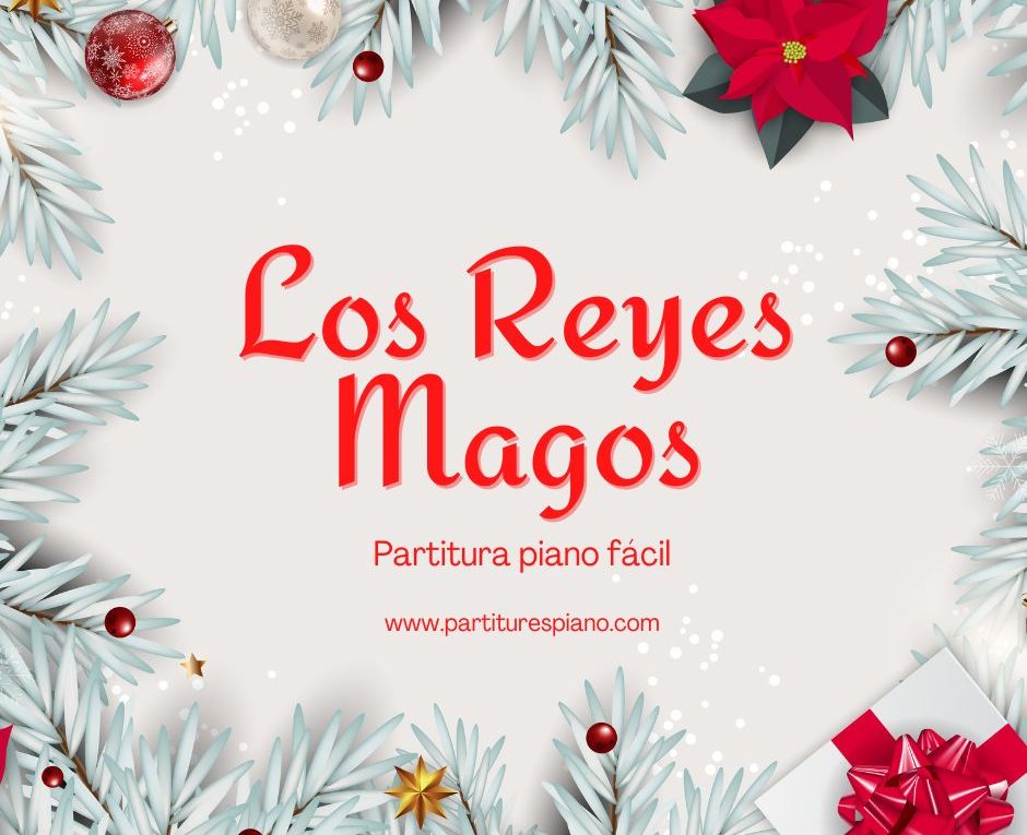 Los reyes magos, partitura piano pdf
