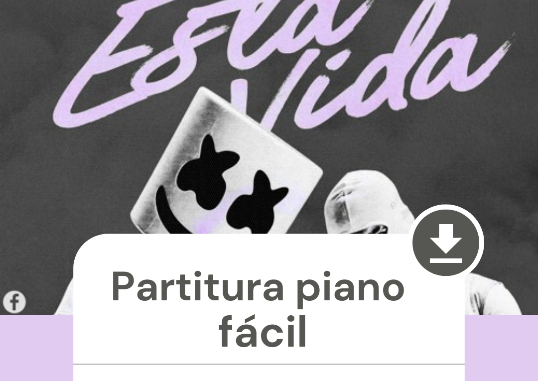 esta vida mashmello farruko partitura piano pdf