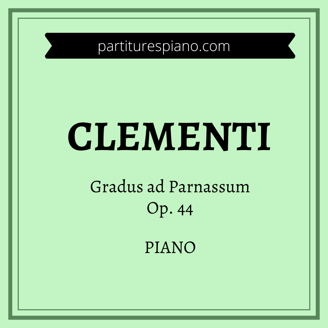 Clementi - Gradus ad Parnassum Op.44 (Piano PDF) - Partiturespiano