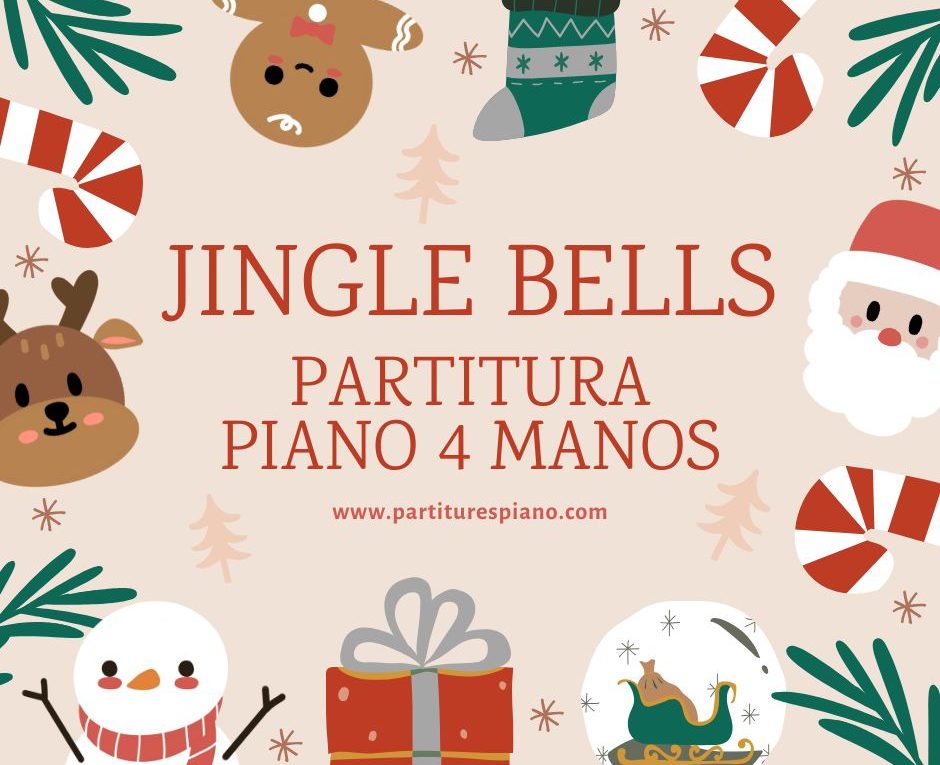 Jingle Bells para piano a 4 manos