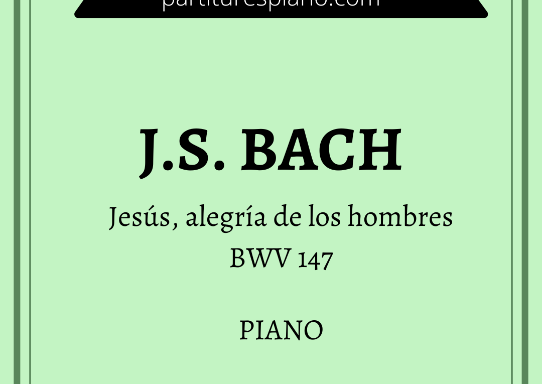 bach jesus alegria de los hombres