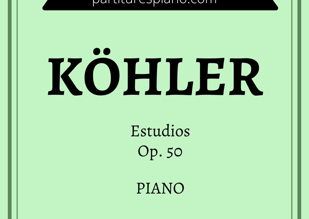 estudios Kohler op 50 piano